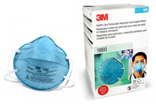 Load image into Gallery viewer, 3M® 1860 N95 Respirator Masks – 20-ct
