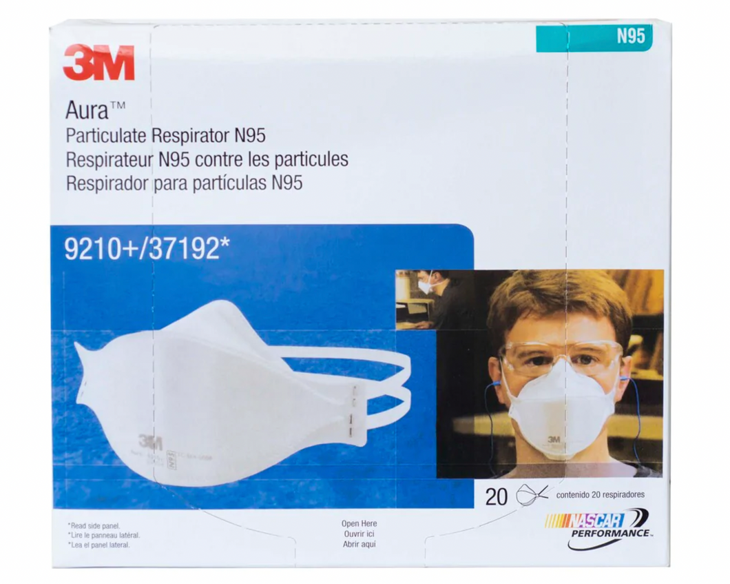 3M® 9210+ Aura™ N95 Respirator Masks – 20-ct