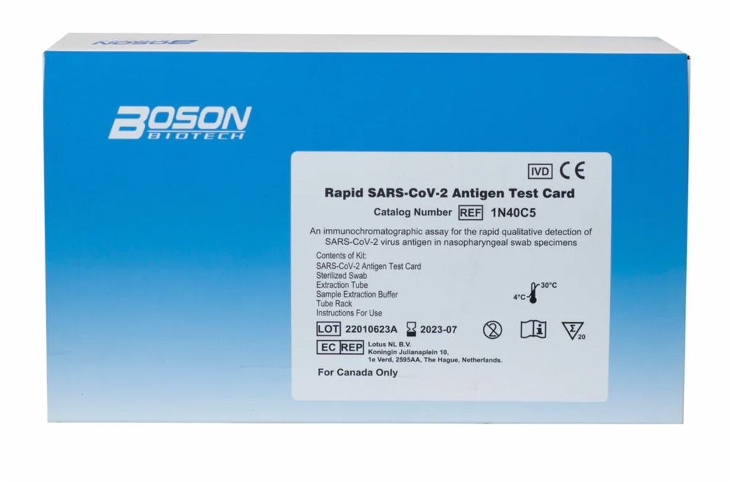 BOSON® Rapid Antigen Tests – 20-ct