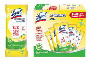 Lysol® Advanced Disinfecting Surface Wipes – Club Pack (x6) 100-ct