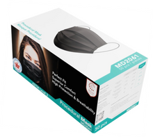 Load image into Gallery viewer, NOVA® L3 Masks – 3-Ply (Black) Adult – 50-ct
