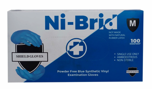 Ni-Brid® (Blue) Nitrile/Vinyl Blend Gloves – 100-ct
