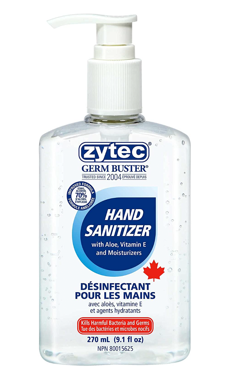 Zytec® Clear Gel Sanitizer w/ Pump – 270mL