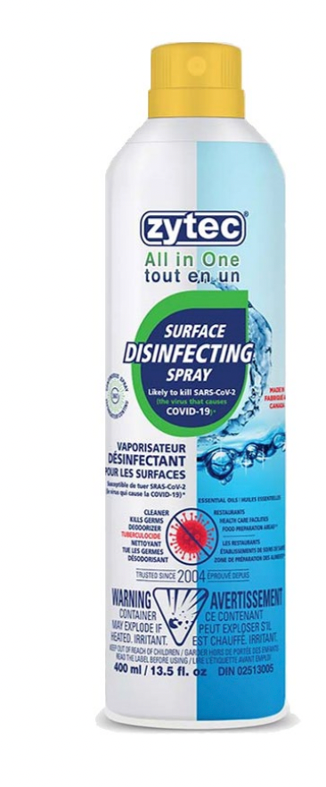 Zytec® All in One Disinfecting Spray – 400mL