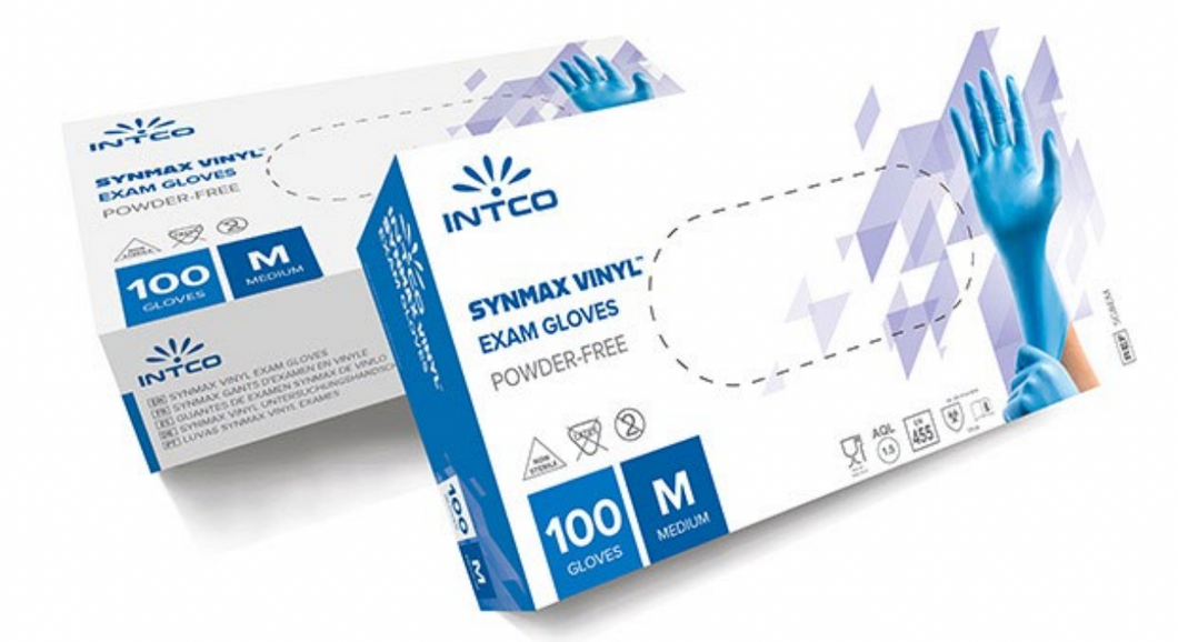 Intco® Synmax (Clear) Vinyl Gloves – 100-ct