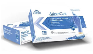 Intco® Advancare™ (Blue) Nitrile Gloves – 100-ct